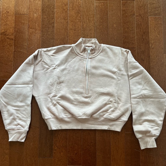Cropped Wilfred Free half zip sweatshirt - Picture 1 of 3